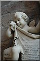 SU8504 : Putto on Memorial to Bishop Grove, Chichester Cathedral by Julian P Guffogg