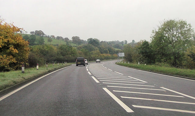 B4386 Junction With A483 © John Firth Cc By Sa20 Geograph Britain And Ireland 3906