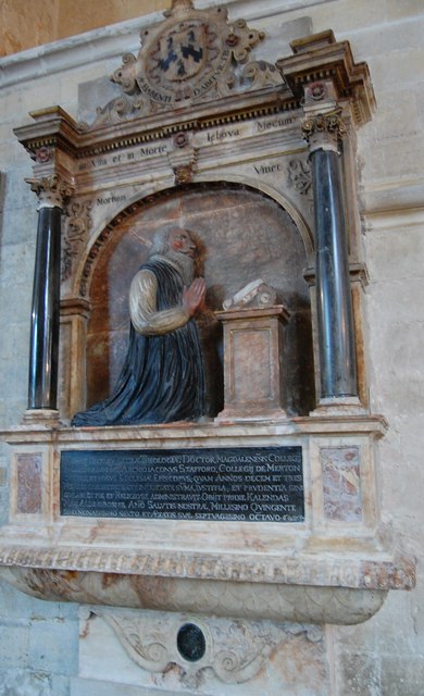 Memorial to Bishop Thomas Bickley, Chichester Cathedral