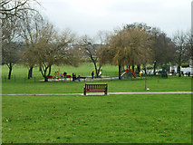 TQ2088 : Play area, Silver Jubilee Park by Robin Webster