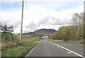 A458 at entrance to Wern