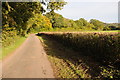 Country road near Llangeview