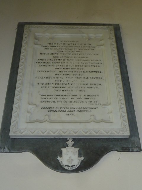 St Martin, Cheselbourne: memorial (E)