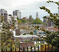 SJ8990 : View over Stockport by Gerald England