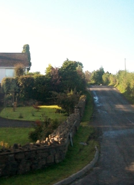 Burn Road at its junction with Ballynahinch Road