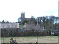 Downpatrick Cathedral from the Downe Retail Park