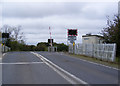 TM3975 : A144 Bramfield Road Level Crossing by Geographer
