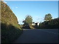 Road junction and field entrance near Higher Town, Sampford Peverell 