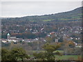 Part of Abergavenny from Castell Prydydd near Llanfoist