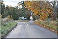 Road junction near Kinkell Bridge