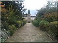 Looking into the grounds of Dulwich Picture Gallery