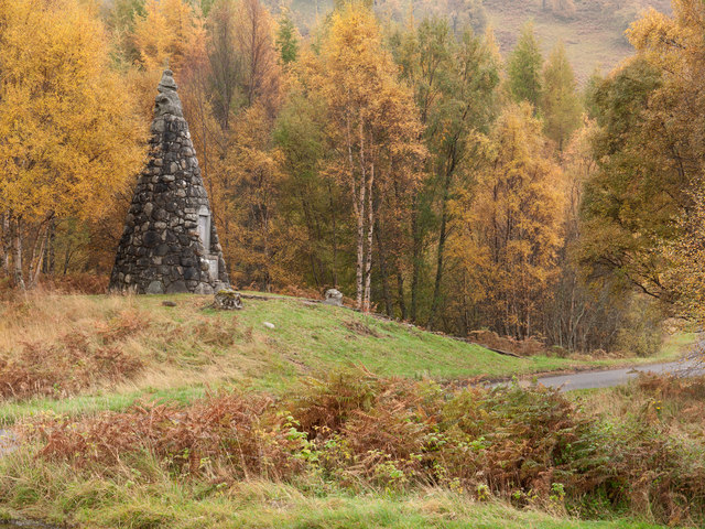 War memorial at east end of Loch Rannoch