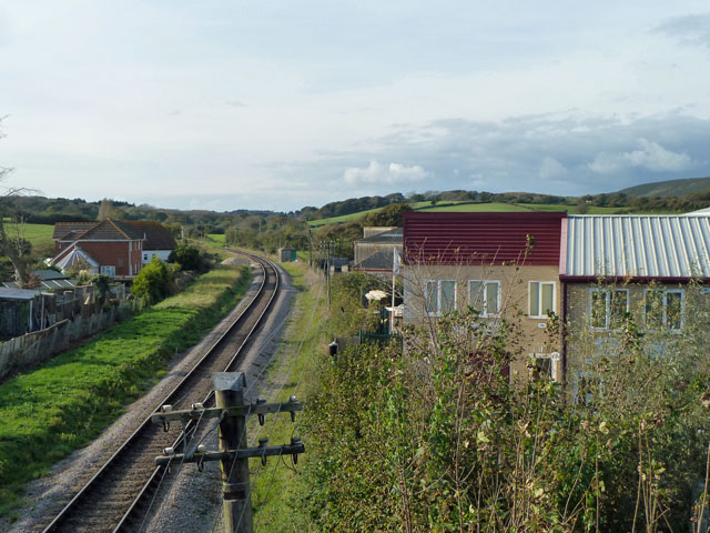 Swanage Railway with telegraph wires © Robin Webster :: Geograph ...