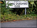 Thomas Churchyard Close sign