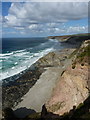 Cliffs and beach at Tobban Horse