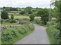 Sharp bend in Brackenagh West Road 