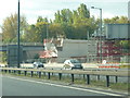 SJ8188 : Metrolink Bridge Under Construction, M56 by Richard Cooke