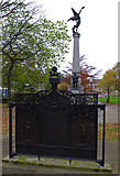 SK3387 : War memorials, Weston Park by Ian Taylor