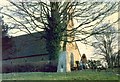 Trig point and St Giles Church