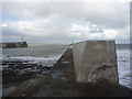 NU2232 : Coastal Northumberland : halfway Along The Eastern Breakwater at Seahouses Harbour by Richard West