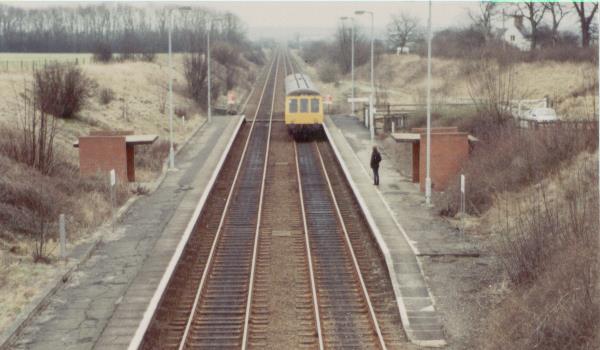Elton and Orston railway station, 1983