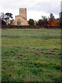 Field with the church beyond