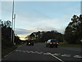 Roundabout on the A414 looking towards Birchall Lane