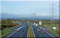 The M6 heading north near Carlisle