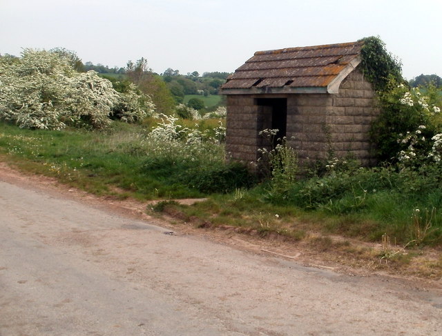 Bus shelter near The Red House Farm