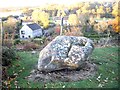 NJ8715 : A granite glacial erratic boulder by Stanley Howe