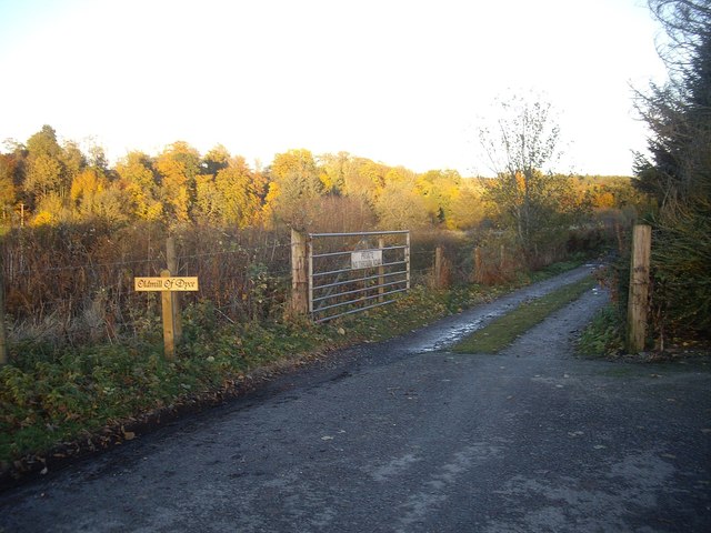 End of Public Road near Chapel of St Fergus
