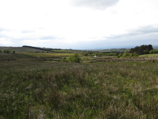 Waterlogged moorland north of Clady Water