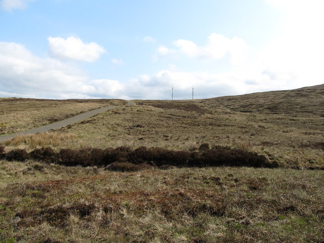 Track north of the summit of Divis