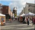 SJ8990 : Stockport Market Place by Gerald England