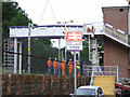 NS2071 : Inverkip railway station footbridge installation by Thomas Nugent