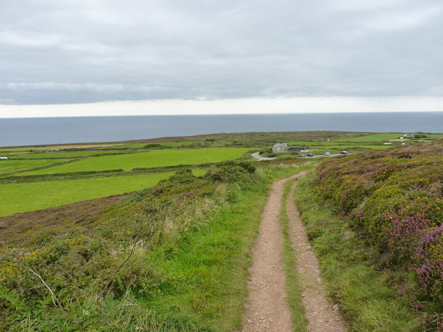 Hillside path on St Agnes Beacon