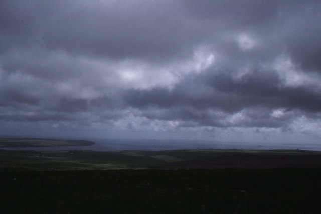 Wideford Hill: view south-east to Scapa Bay