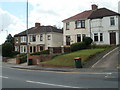 Glasllwch Crescent houses near the M4, Newport