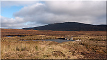 NN6162 : Reservoir on moorland beside Allt a' Chreagain Odhair by Trevor Littlewood