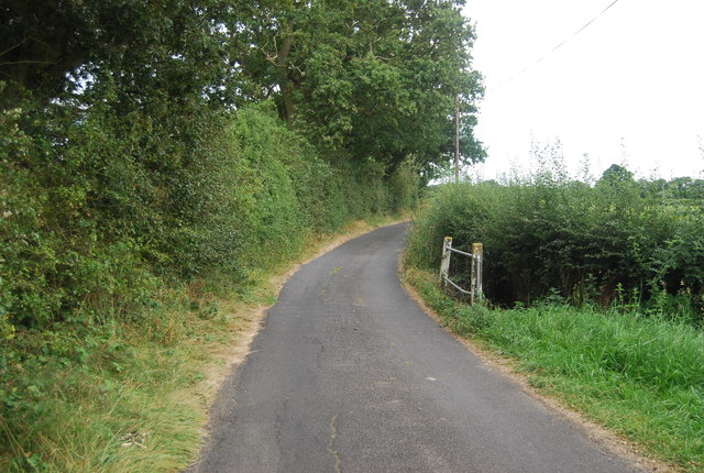 Tilden Lane crosses a small ditch