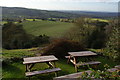 The beer garden at the Hanging Gate