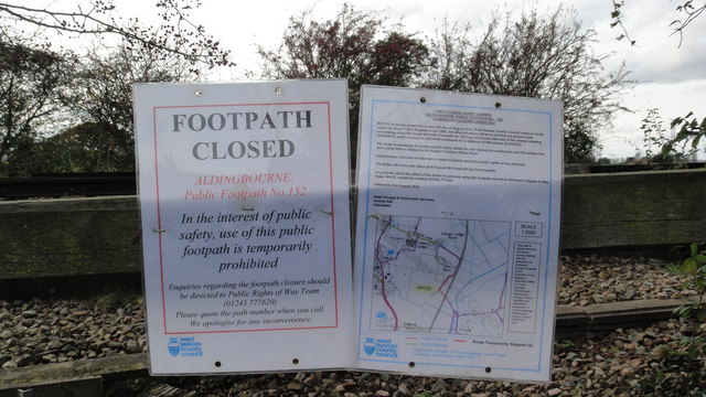 Footpath No.152 - closed