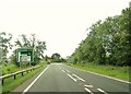 Approaching the turning to Corsock on the A75