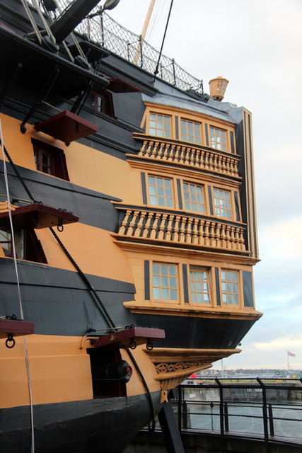 Stern of HMS Victory, Portsmouth... © Christine Matthews cc-by-sa/2.0 ...