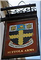 Suffolk Arms pub sign, Cheltenham