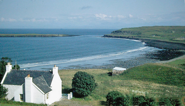 Staffin Bay, from A855 at Glashvin © Ben Brooksbank :: Geograph Britain ...