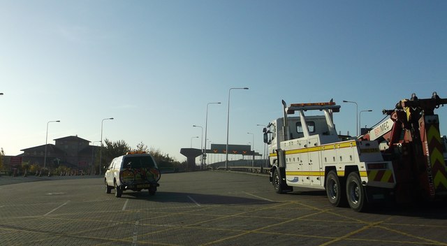 Highways Agency Vehicles near the Dartford Bridge