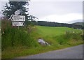 Junction signs at Milton of Clunie