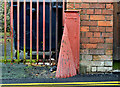 J0858 : "Pedlow" corner protection, Lurgan (1) by Albert Bridge
