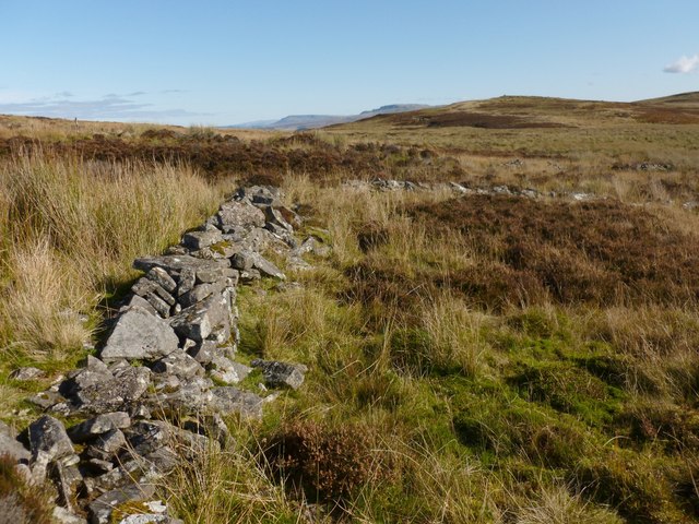 Corner of dry-stone wall